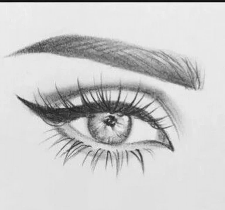 Глаза карандашом