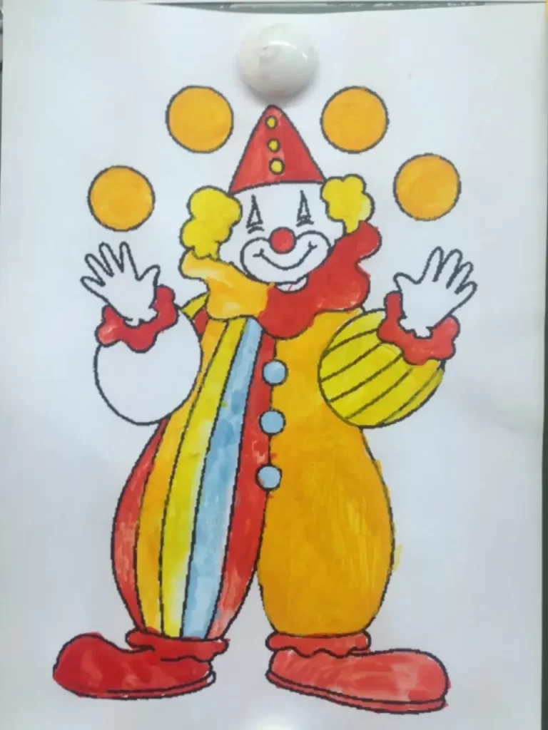 Забавный Клоун: Рисунок 3 Класса В Цирке