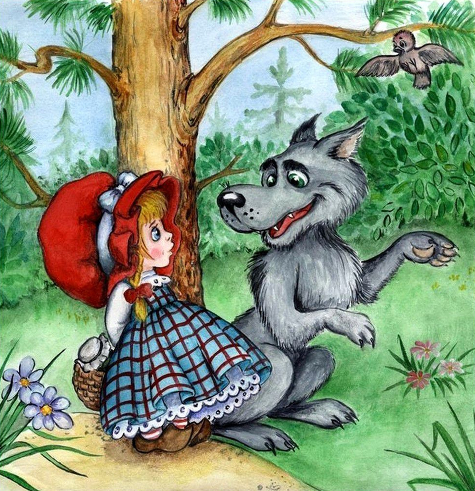 Волк из сказки красная шапочка