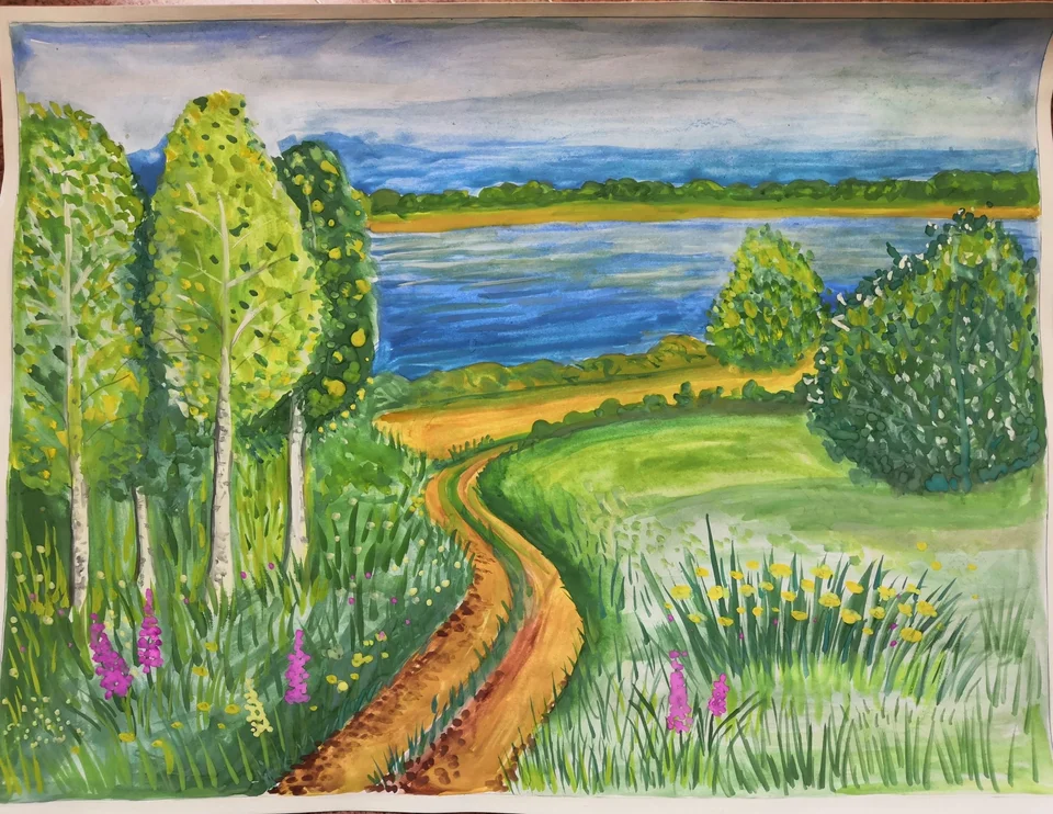 Рисунки природа родного края