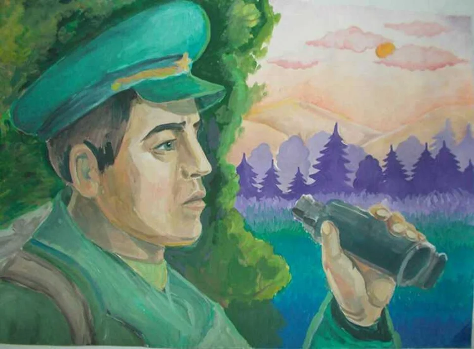 Защитник отечества рисунок