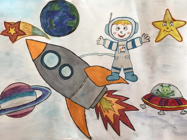 Увлекательные Рисунки Космоса Для Учеников 4 Класса