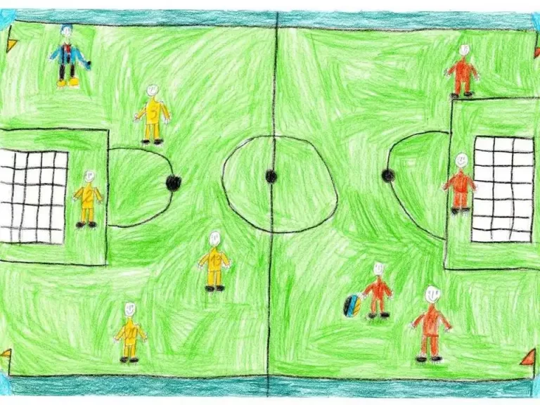 Футбол В Школе: Вдохновение Нарисованное На Холсте
