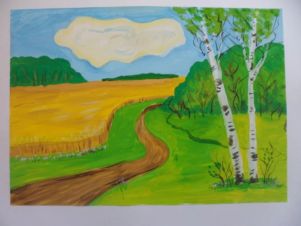 Рисунок красота родного края