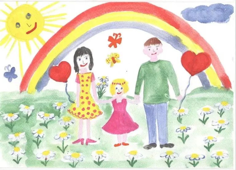 Веселые Рисунки Семьи Для Детей: Позитивные Иллюстрации Для Вдохновения