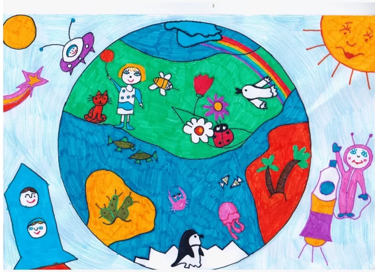 Игровая Планета: Рисунок Для Детей В Волшебном Мире