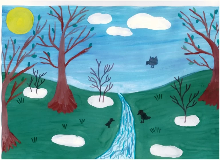 Весенний Пейзаж: Как Нарисовать Его Ребенку В 10 Шагов