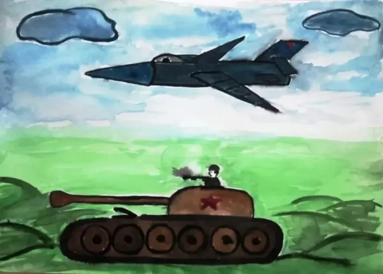 Рисование По Точкам: Военный Рисунок Карандашом Для Детей