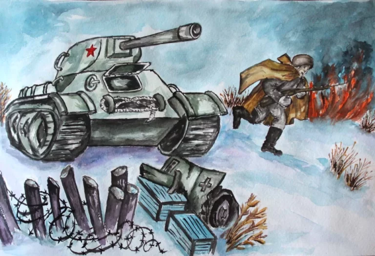 Детские рисунки про войну
