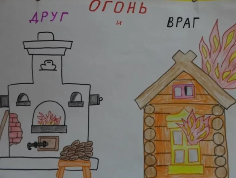 Огонь друг огонь враг рисунки