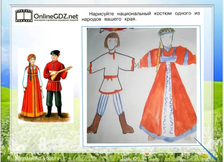 Традиционный Костюм Народа России: Впечатляющий Рисунок В Изображении