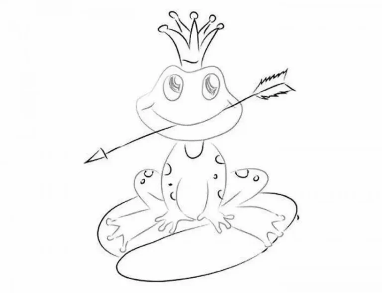 Царевна лягушка рисунок маленький