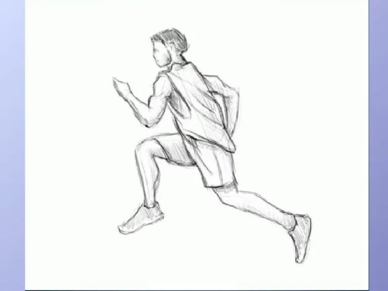 Рисунок бегущего человека