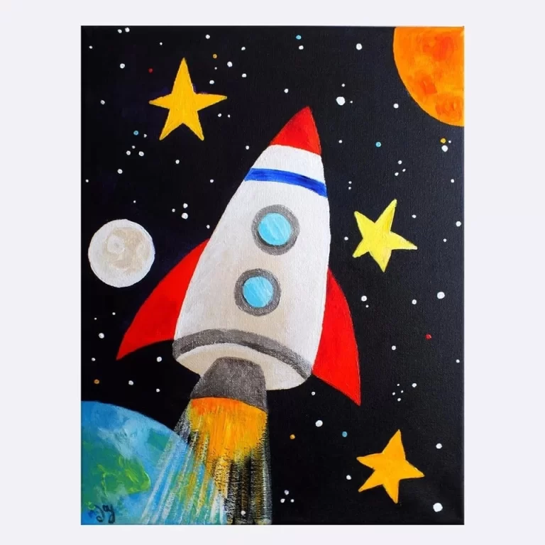 Рисунки про космос для детей