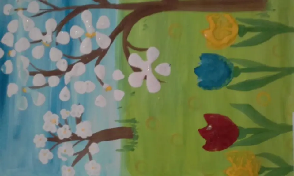Рисование в детском саду на тему весна