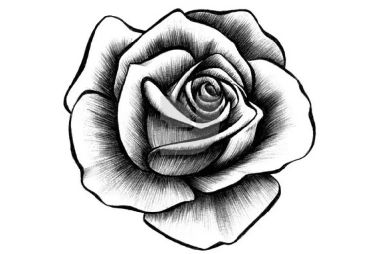 Роза В Главной Роли: Сверху Нарисованный Рисунок Вдохновляет