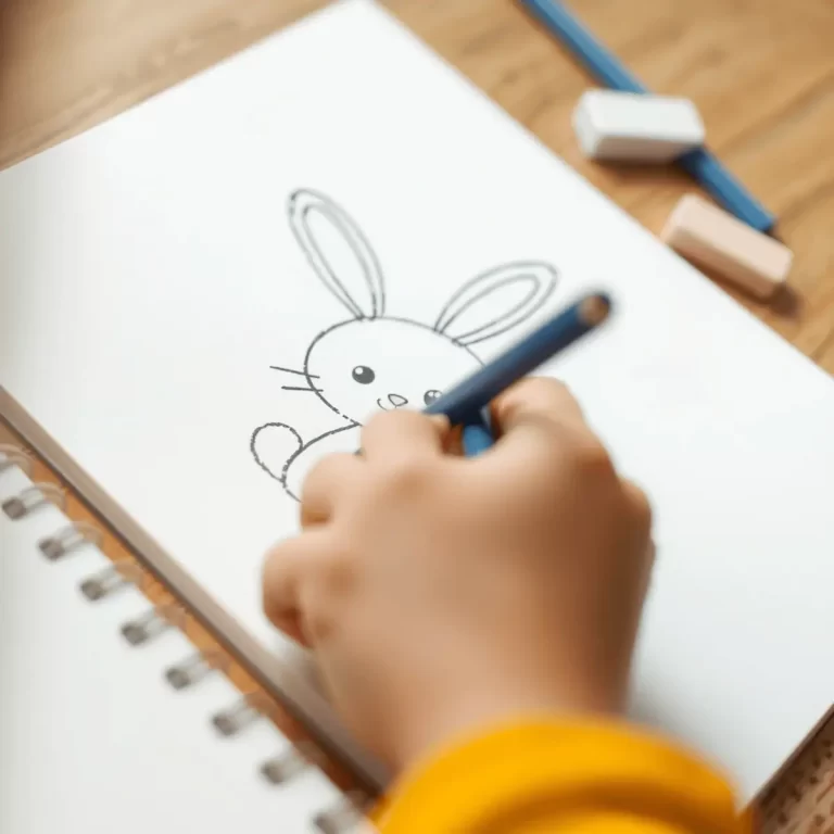 Как нарисовать зайчика: простая схема для детей и начинающих