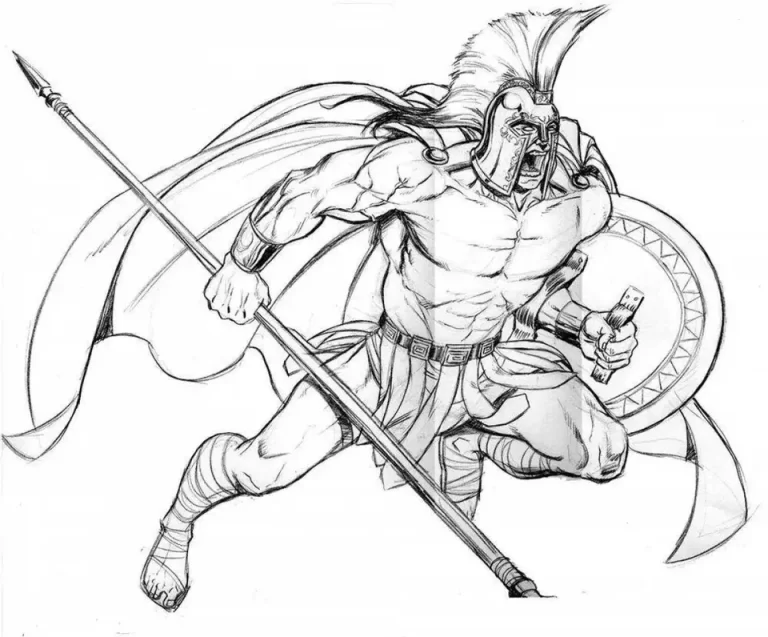 Изучаем Спартанских Воинов: Рисунок Для 5 Класса