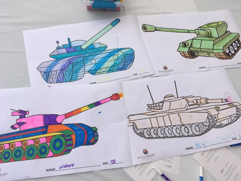 Танк детский рисунок