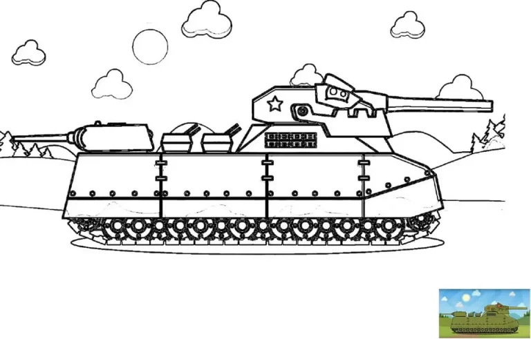 Раскраски танки кв 6