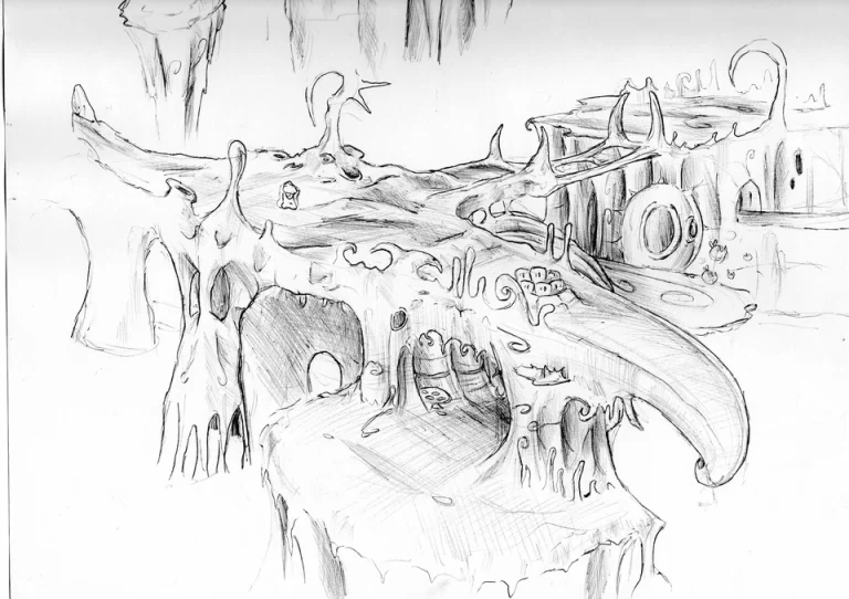 Рисунок пещеры