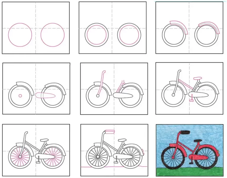 Веселые Рисунки Велосипедов Для Детей 1 Класса
